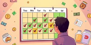 Use calendars to schedule your money check-ins