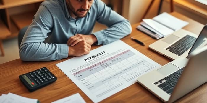 Review the repayment schedule before accepting terms